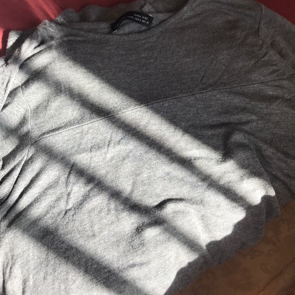 Zara gray T-shirt - Picture 4 of 6